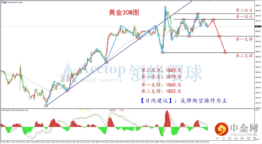 领峰环球-黄金走势图