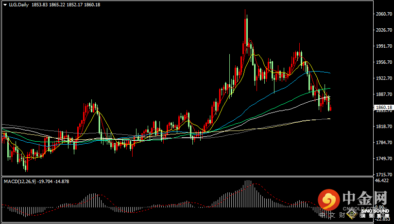 汉声张新才:[5月10日晚评]日内金价小幅反弹，估计反弹高度有限