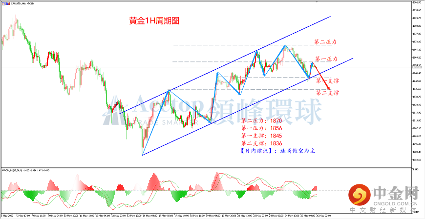 领峰环球-黄金走势图