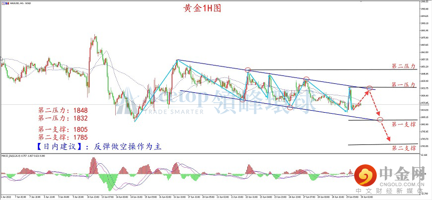 领峰环球-黄金走势图