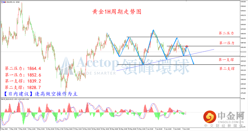 领峰环球-黄金走势图 领峰环球-黄金走势图