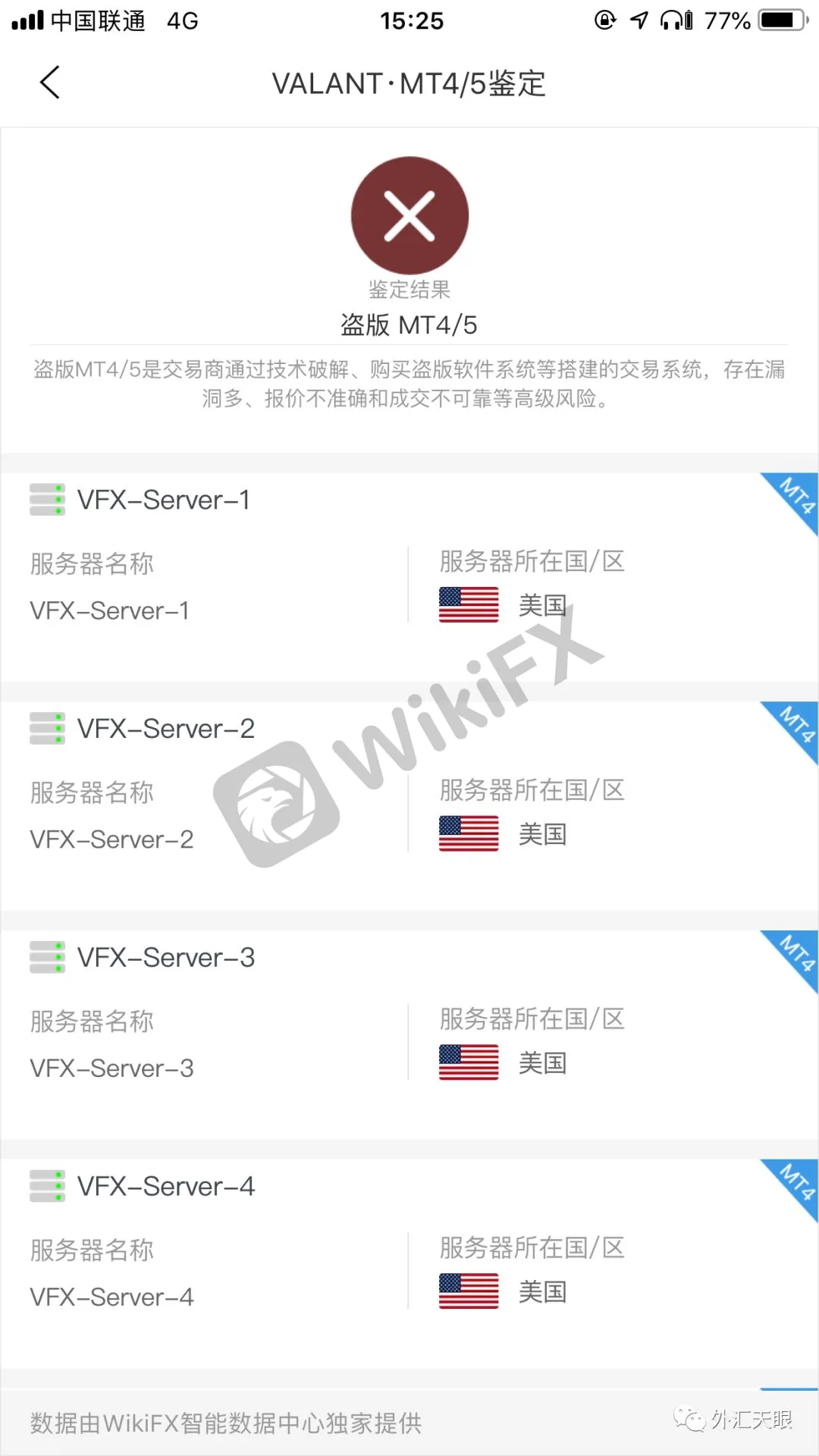 外汇天眼APP鉴定交易商使用的为盗版MT4/5软件
