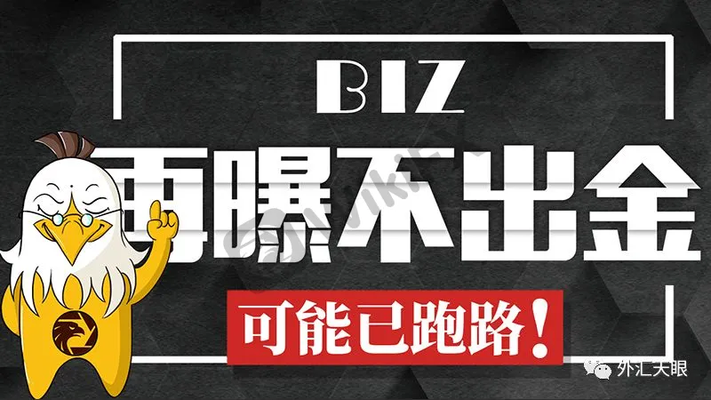 投资者向外汇天眼投诉BIZ不出金